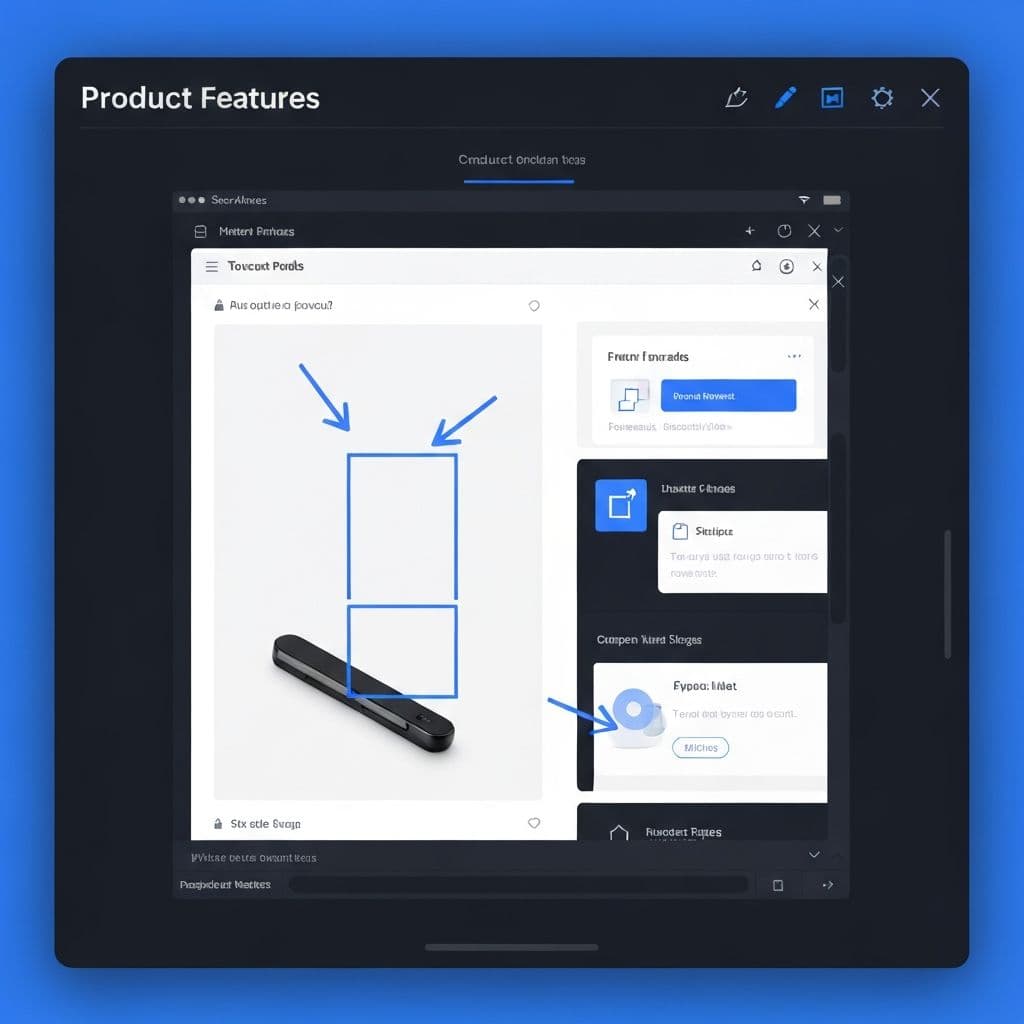 Professional annotation tools with arrows, shapes, and text